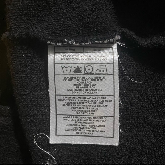 Antigua Black Yellow Pittsburg Penguins V Neck Hockey Hoodie Sweatshirt - Picture 5 of 5